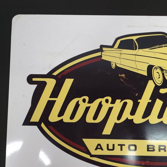 Hooptie King Auto Brokers Metal Sign Man Cave Garage Reproduction Distressed - Picture 5 of 12